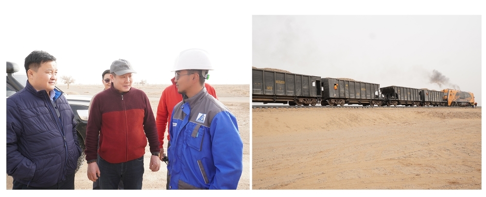 Minister L.Khaltar visited Tavan Tolgoi-Gashuunsukhait and Tavan Tolgoi-Zuunbayan railway construction sites