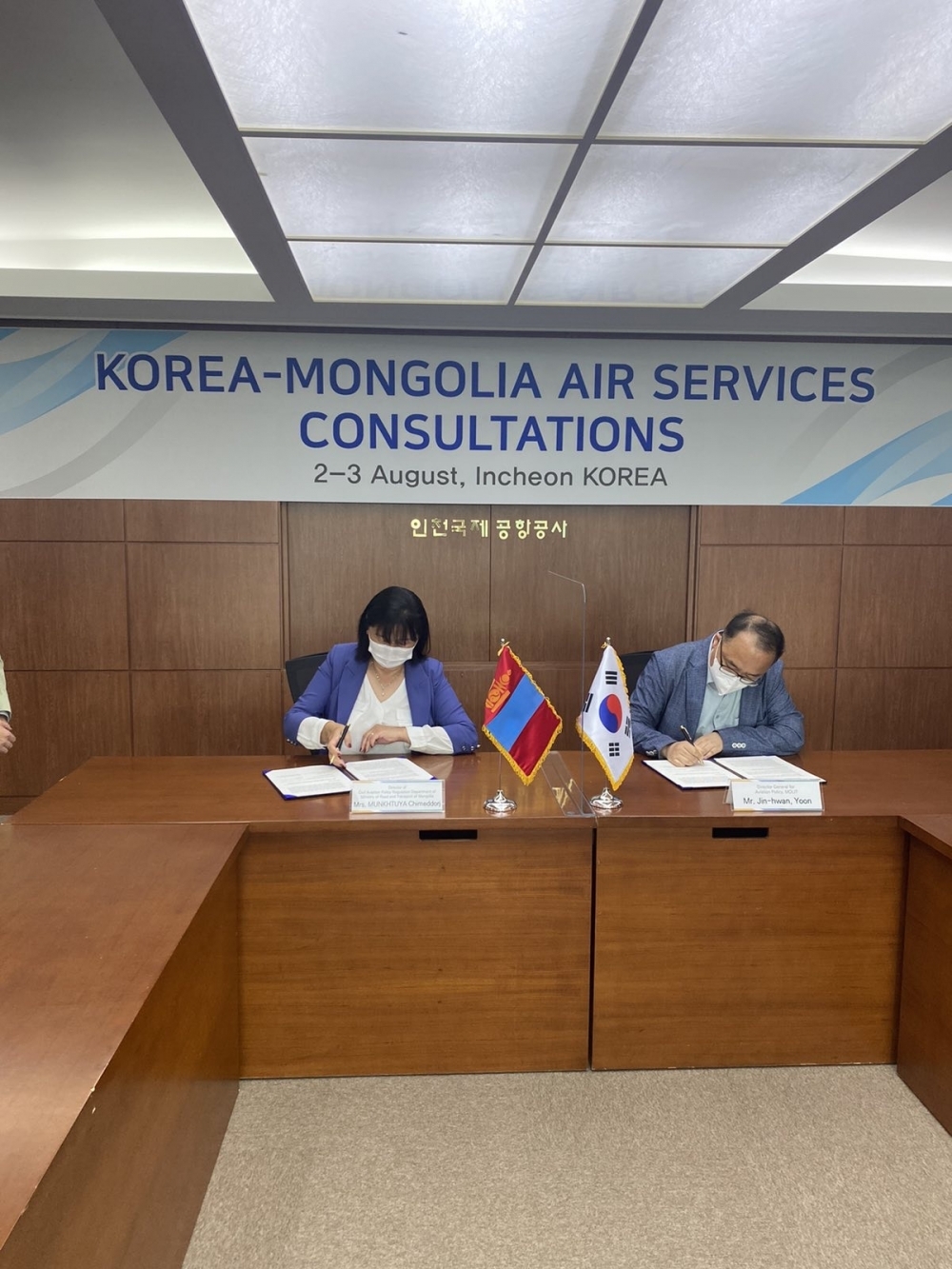 Mongolia-Korea Air Talks held