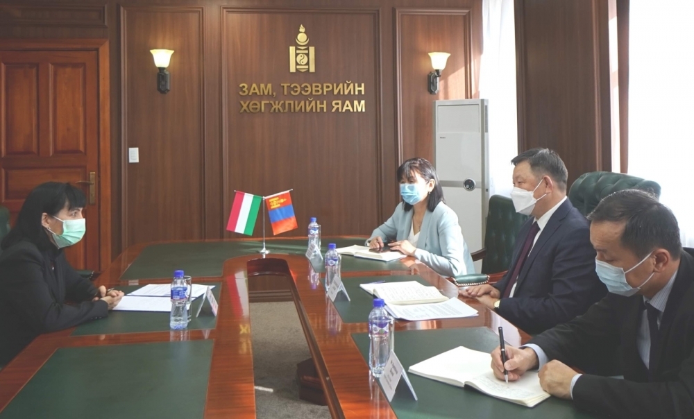 Minister Khaltar met with Ambassador of Hungary to   Mongolia Dr. Borbala Obrusánszky